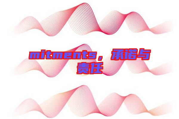 mitments，承諾與責(zé)任