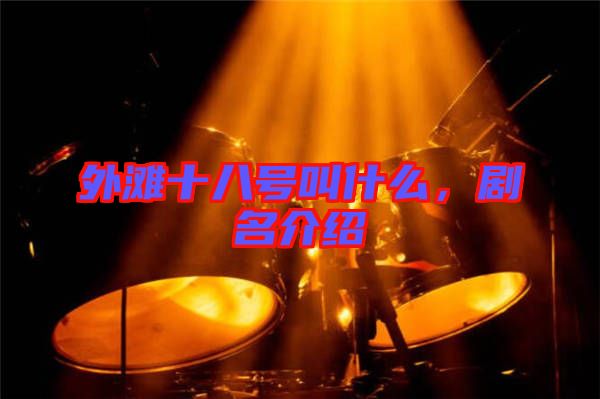 外灘十八號叫什么，劇名介紹