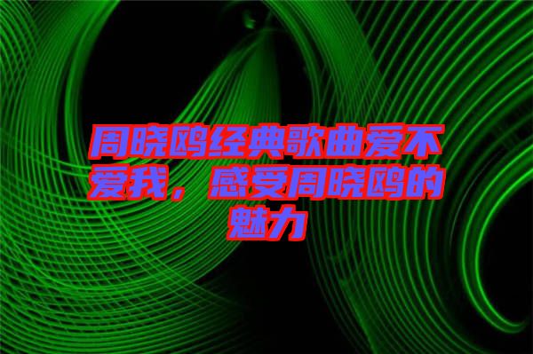 周曉鷗經(jīng)典歌曲愛不愛我，感受周曉鷗的魅力
