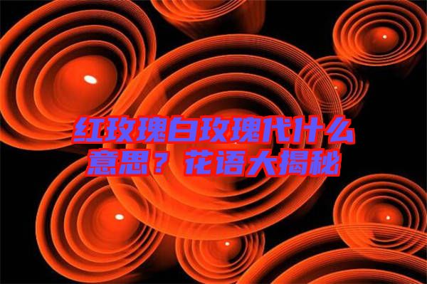 紅玫瑰白玫瑰代什么意思？花語大揭秘