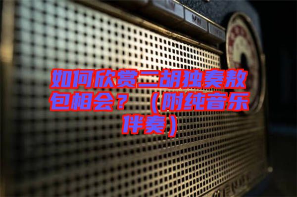 如何欣賞二胡獨奏敖包相會？（附純音樂伴奏）
