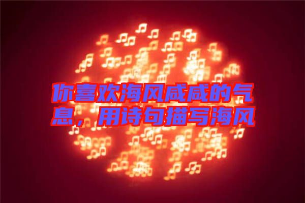 你喜歡海風(fēng)咸咸的氣息，用詩句描寫海風(fēng)