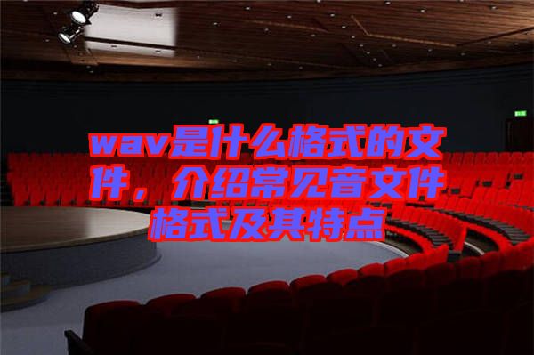 wav是什么格式的文件，介紹常見音文件格式及其特點