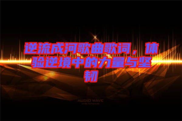 逆流成河歌曲歌詞，體驗?zāi)婢持械牧α颗c堅韌