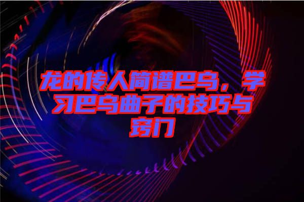 龍的傳人簡譜巴烏，學(xué)習(xí)巴烏曲子的技巧與竅門