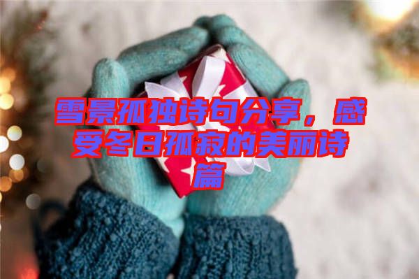 雪景孤獨(dú)詩(shī)句分享，感受冬日孤寂的美麗詩(shī)篇