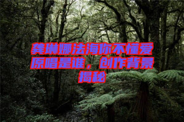 龔琳娜法海你不懂愛原唱是誰，創(chuàng)作背景揭秘